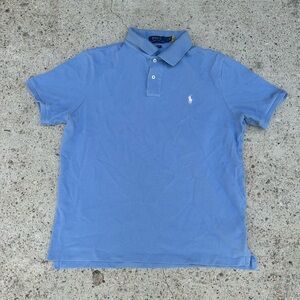 Polo Ralph Lauren Shirt Mens Large Classic Fit Baby Blue Preppy RL Golf